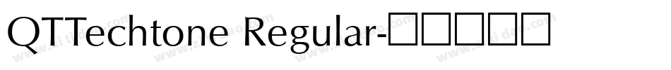 QTTechtone Regular字体转换